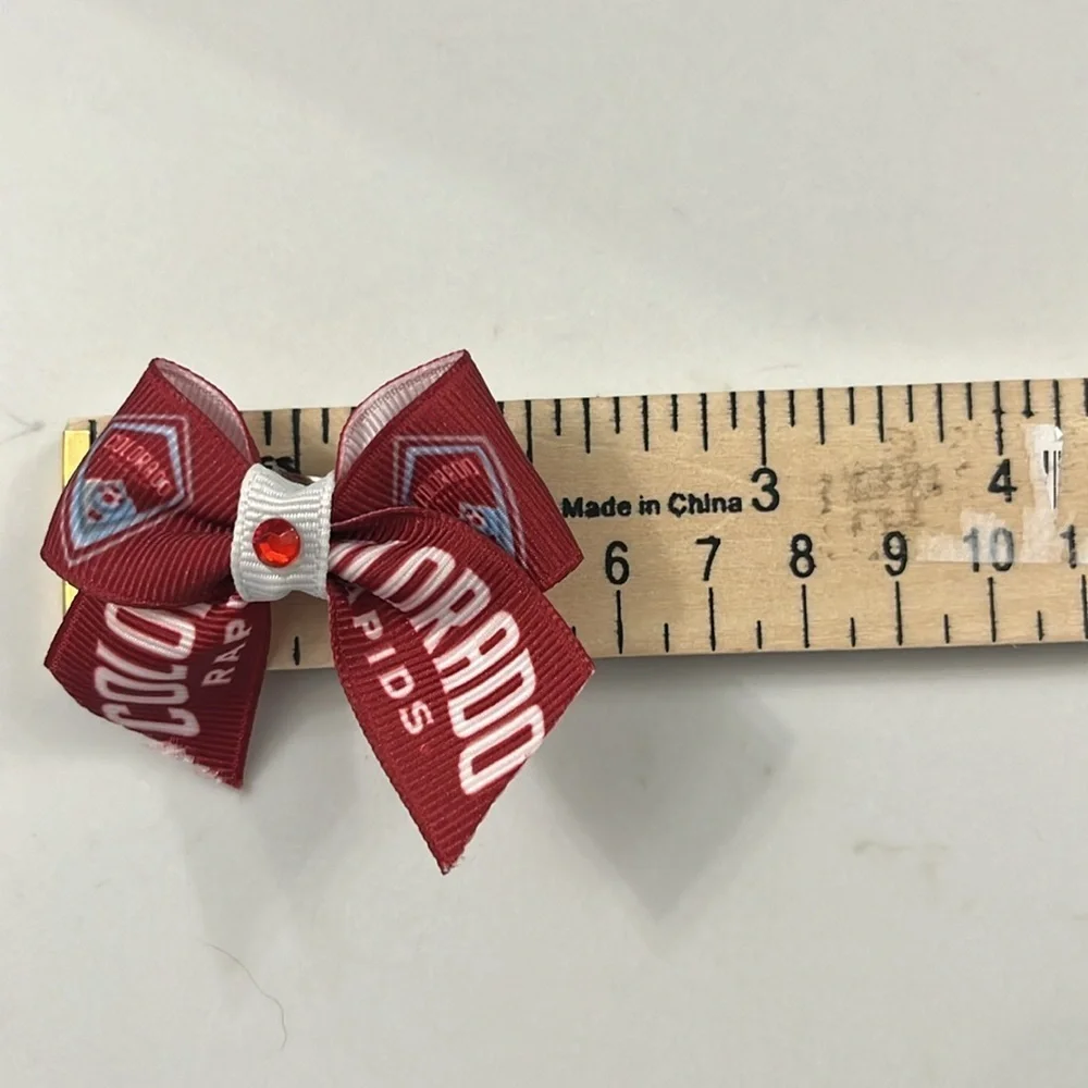 Colorado rapids MLS girls hair Bow clip